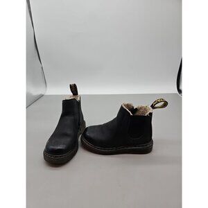 Dr. Martens 2976 Boots Toddlers 9  Black Leather Chelsea ZPO1009 Side Zip